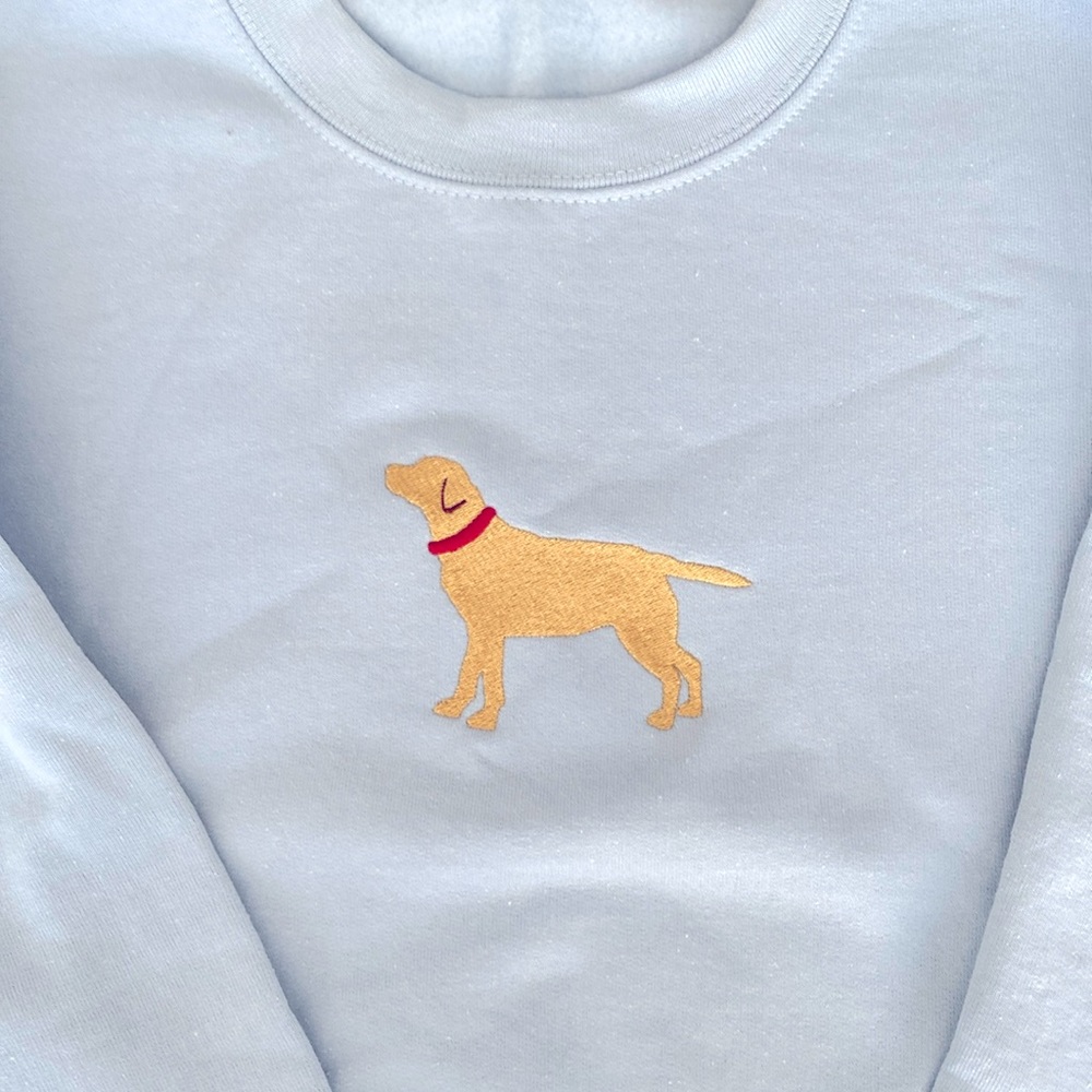 Yellow lab Embroidered Sweatshirt